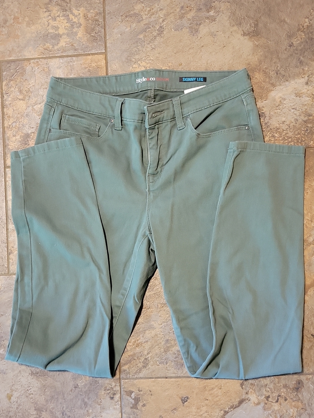 Style & Co. Skinny Jeans in Sage Green